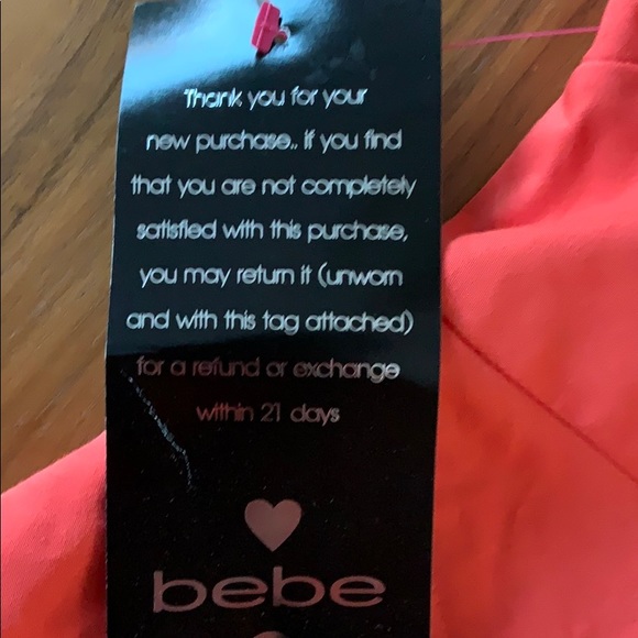 BEBE short peach 🍑 dress fitted - Picture 3 of 6